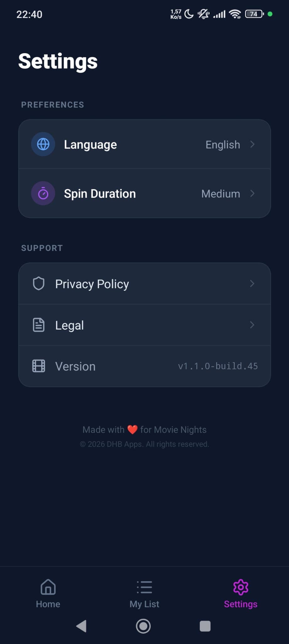 Film Roulette – Random Movie Picker screenshot 6