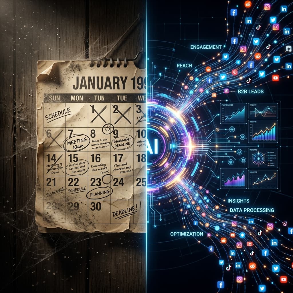 AI Social Media Agent vs Traditional Scheduler
